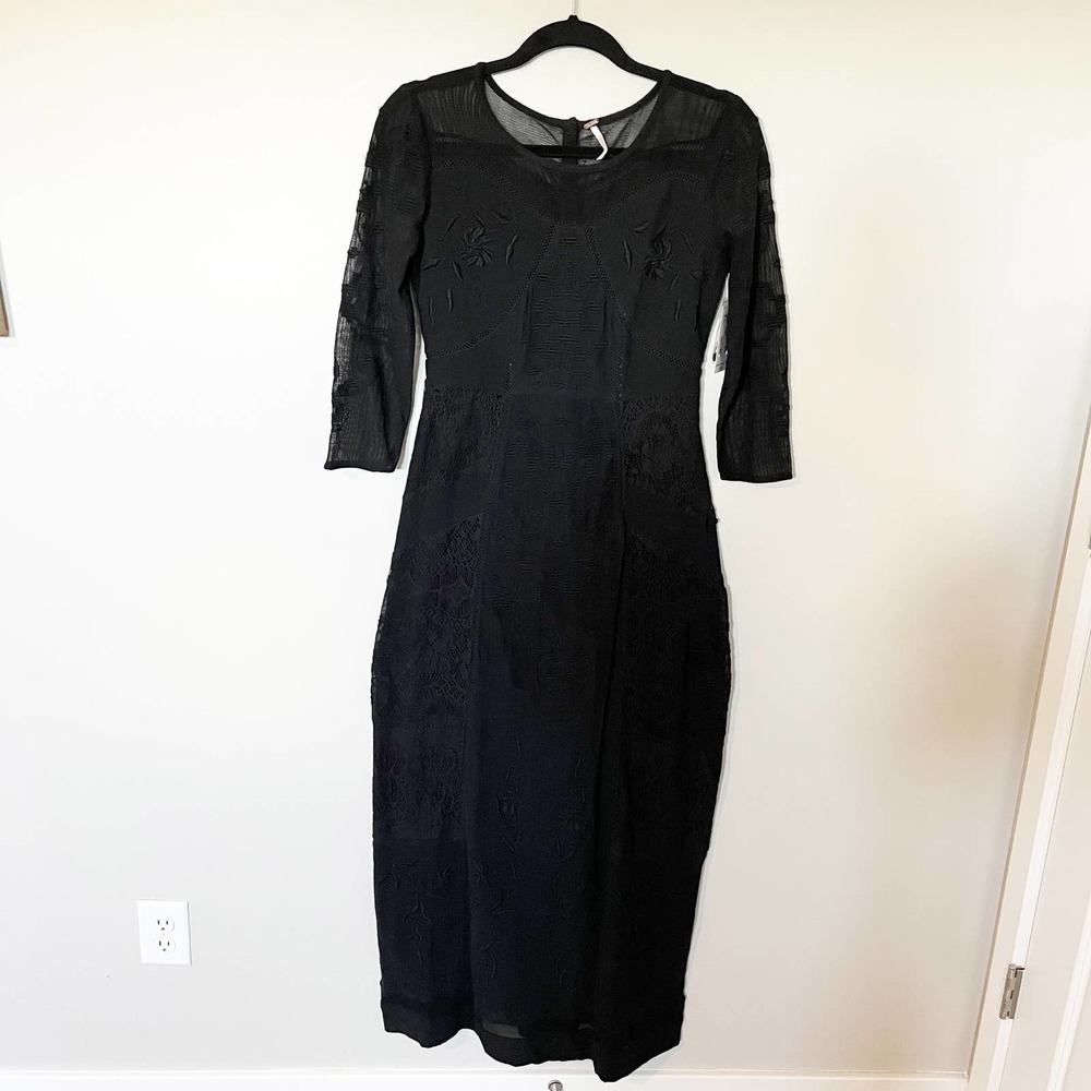Free People‎ Say You Love Me Maxi Dress black women’s size 4 NWT